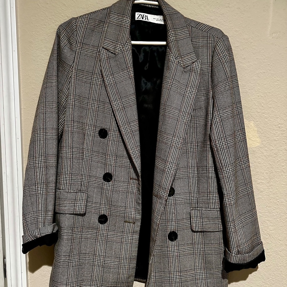 Zara Plaid Jacket